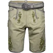 Krüger Collection Pantalon folklorique 'Maurus' beige / vert