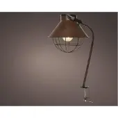 Lumineo Éclairage LED d'extérieur pour balcon avec pince - lampe élégante fonctionnant sur piles