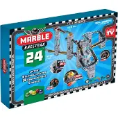 Marble Racetrax Ensemble de circuit à billes 24 feuilles 4 m