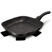 Berlinger Haus Poele A Frire À Granit 28 Cm Berlinger Haus Bh-1846 Noir Argent