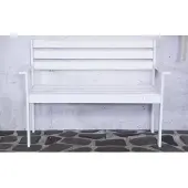 Merkloos Banc en bois Semmy 120 cm blanc
