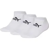 Puma Unisexe, Chaussettes de sport, Sneaker Invisible Sneaker Boot Chaussettes (pack de 3) - Blanc, EU-35-38 (35 - 38), Blanc