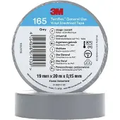 3M 165gy5e Ruban Isolant Gris (l X L) 20 M X 19 Mm 1 Pc(s) V064123 -