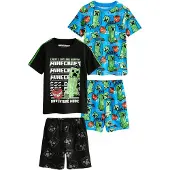 Next Pyjama azur / vert / noir / blanc