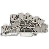 Wago BORNE A ETAGE - L/L - Gris - Métal - Utilisation Extérieur - Sections 0,25 - 2,5 mm²