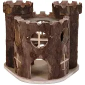 Trixie Matti Natural Wood Play Castle 7x4x5.9 In