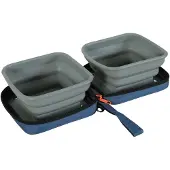 Zolux Bvk 2in1 Opvouwbare Voerbak En Drinkbak Blauw (70 cl)