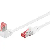 Goobay S/FTP Câble Cat 6 coudé -