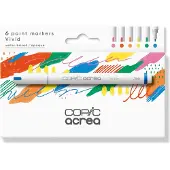 Copic Acrea Paint Marker Lot de 6 Vivid Colours
