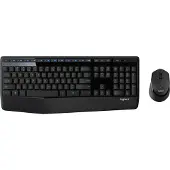 Logitech Wireless Combo MK345 - Ensemble clavier et souris - sans fil - 2.4 GHz - français - noir, bleu