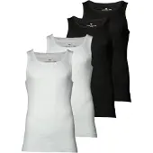 Tom Tailor Maillot de corps noir / blanc