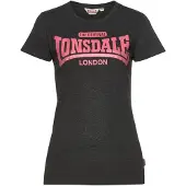 Lonsdale T-shirt 'Tulse' framboise / noir chiné