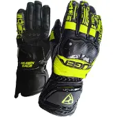 MUGENRACE Le-Vi Sport Gants Noir Jaune Néon Taille M