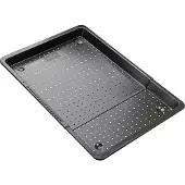 Zenker Black Metallic Herdbackblech Ausziehbar Perforiert, Plaque de four + grille, Noir