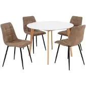 House Nordic Chaise de salle à manger Middlefart | 55 x 44 x 86 cm | Marron