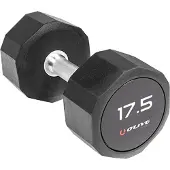 Olive Pro-style 17.5kg Dumbbell Noir 17.5 kg