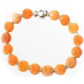 Thomas Sabo Kt14286610l16 Bracelet Orange Femme