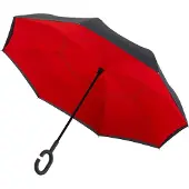 Impliva Unisexe, Parapluie, Inside Out, Noir, Rouge