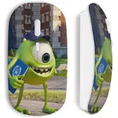 MANIACASE Souris sans fil - - Monstre et Compagnie - Blanc - Clé USB incluse - Compatible Mac et PC