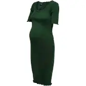 ONLY Maternity Robe 'OLMXena' vert foncé