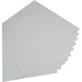Folia Carton photo, (L)500 x (H)700 mm, 300 g/qm, gris clair (300 g/m², 10x)