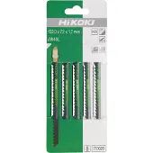 Hikoki 750028 Lames pour scie sauteuse JW40l (Jeu de 5pcs)