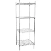 Vogue Étagère de rangement avec 4 étagères 183x61x61cm