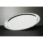 Aps Plat de service ovale en acier inoxydable