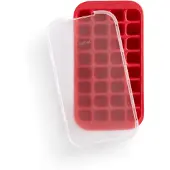 L?ku? Industrial Ice Cube Tray with Lid moule en silicone à glaçon teinte/couleur Red 1 pcs