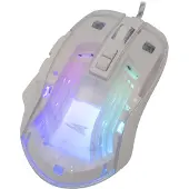 Baracuda BGM-062 Anglerfish blanc (Filaire), Souris, Blanc
