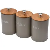 KINGHOFF Conservation des alimentsBrunbeste kitchen container set 30733