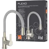 Eisl mélangeur de cuisine FLEXO, mélangeur de cuisine flexible avec fonction d'économie d'eau, mélangeur de cuisine pivotant à 360
