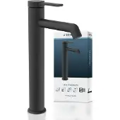 Schutte LOS ANGELES Mélangeur de lavabo, noir mat, pour vasque à poser