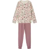 Name it Pyjama 'Nostalgia Flower' beige / marron / kaki / rose ancienne