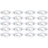 Paulmann LED à encastrer, set de 20, orientable