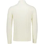 Gant pour homme. 8050603 Pull beige avec demi-fermeture éclair (4XL), Casuel, Coton