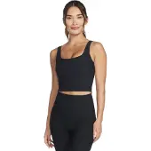 SKECHERS Go Flex Rib Longline BH Schwarz L (L), Noir