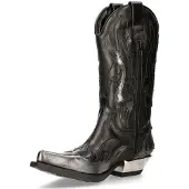 New rock Bottes de cowboy '7921-S3' noir