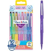 Paper Mate Pochette de 16 stylos feutres Paper Mate Flair Candy Pop