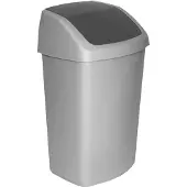 Curver Seau à couvercle basculant 25 l argent/anth