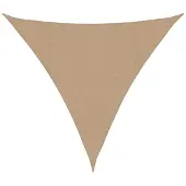 vidaXL Voile d'ombrage 160 g/m² Taupe 5x5x5 m PEHD