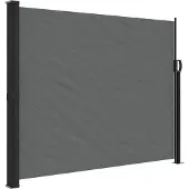 vidaXL Marquise latérale extensible Anthracite 160x500 cm