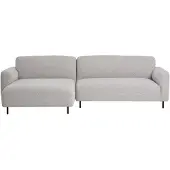 Ebuy24 Salvador canapé canapé gauche gris clair.