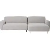 Ebuy24 Salvador canapé canapé droit gris clair.