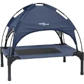vidaXL Lit pour chien bleu marine 62 x 48 x 61 cm en acier