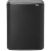 Brabantia Contenitore Touch Bo, Poubelle, Noir