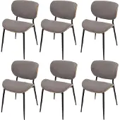 Mendler Chaise de salle à manger -O45 (lot de 6)