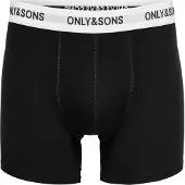 Only & Sons Boxers 'ONSFitz' noir / blanc