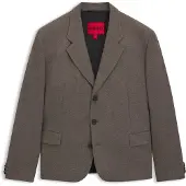 HUGO Veste de costume Modern unisexe en twill mouliné