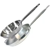 Elo Lot de 2 poêles inox de 28 cm et 32 cm Profi Therm